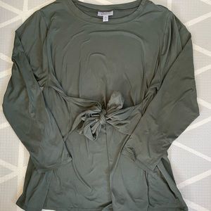 Motherhood tie waist maternity shirt